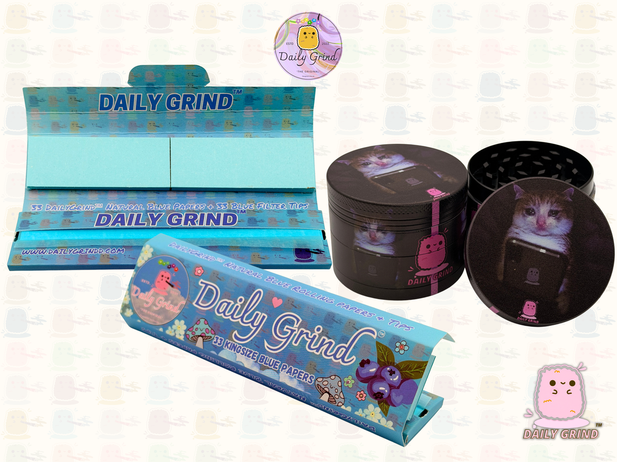 Sad Kitten On The Phone - 50mm Custom 4-Piece Metal Tobacco Herb Grinder - Christmas Gift