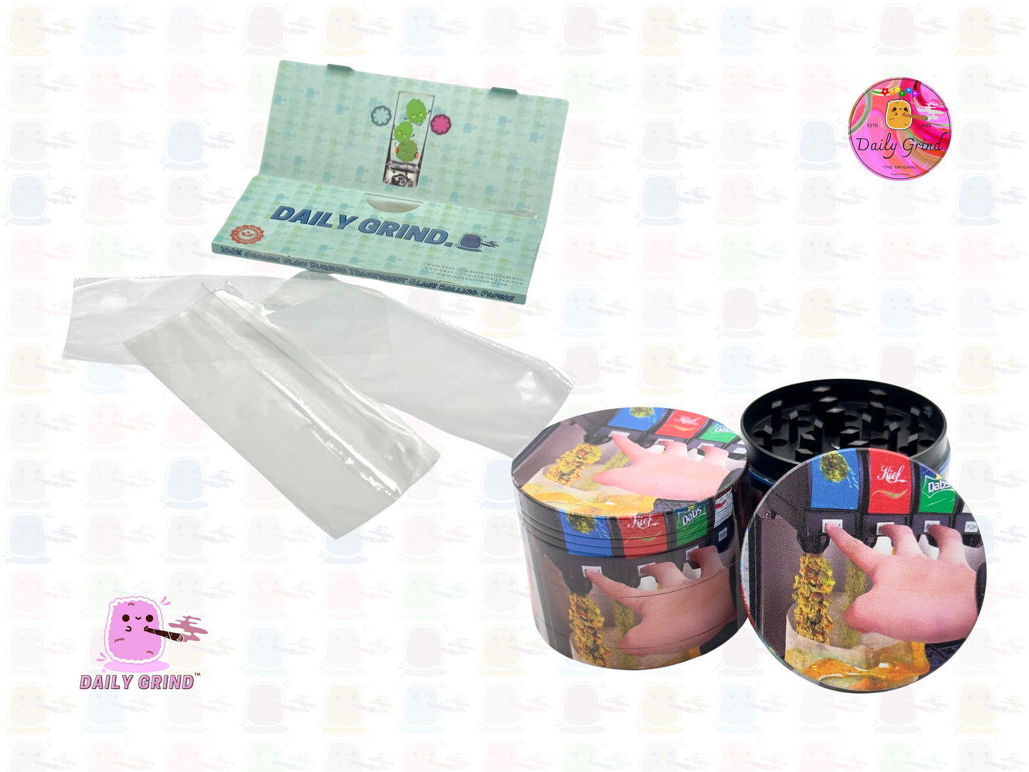 Funny Soda Fountain Parody - 50mm Premium 4-Piece Custom Metal Tobacco Herb Grinder Gift Idea