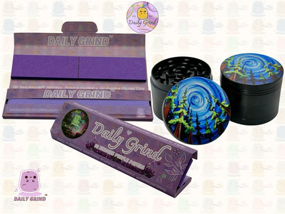 Portal In The Woods Vision - 50mm 4-Piece High Quality Custom Metal Tobacco Herb Grinder Gift Idea