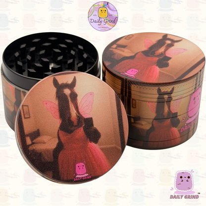 Princess Pony - 50mm Custom 4-Piece Metal Tobacco Herb Grinder - Christmas Gift