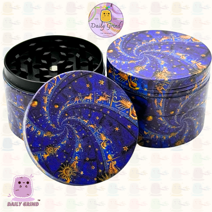 Motif Trippy coloré ondulé liquide Hallucination 50mm 4 pièces haute qualité personnalisé métal herbe broyeur cadeau 