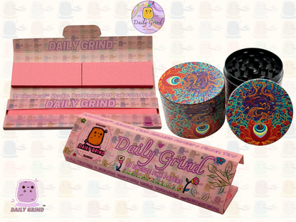 Motif Trippy coloré ondulé liquide Hallucination 50mm 4 pièces haute qualité personnalisé métal herbe broyeur cadeau 