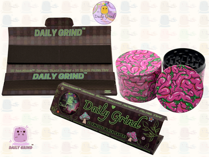 Motif Trippy coloré ondulé liquide Hallucination 50mm 4 pièces haute qualité personnalisé métal herbe broyeur cadeau 