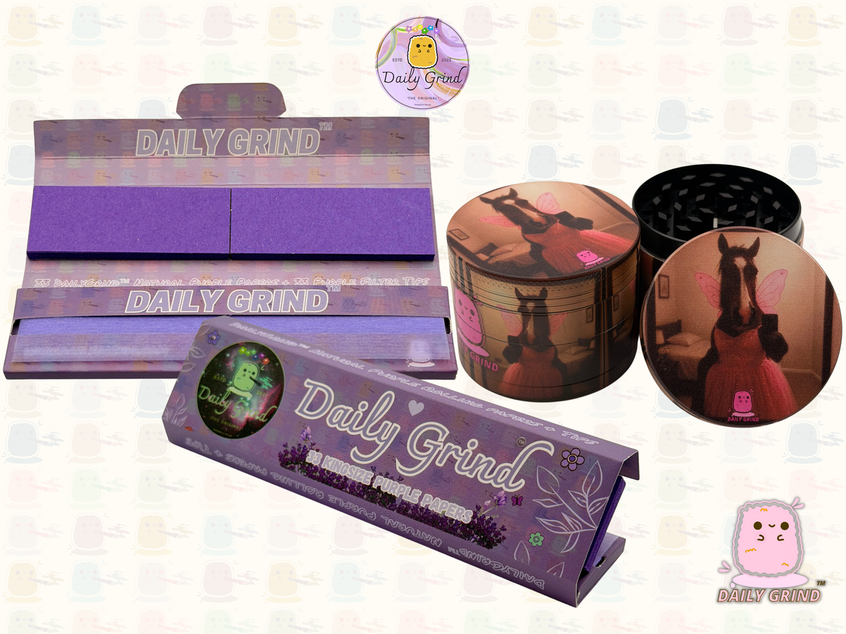 Princess Pony - 50mm Custom 4-Piece Metal Tobacco Herb Grinder - Christmas Gift