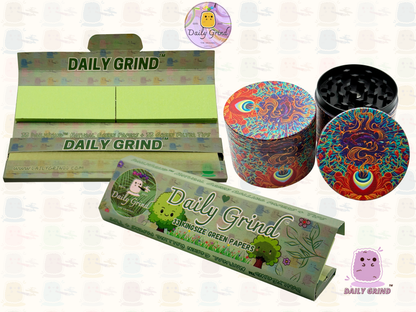 Motif Trippy coloré ondulé liquide Hallucination 50mm 4 pièces haute qualité personnalisé métal herbe broyeur cadeau 