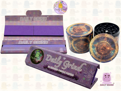 Motif Trippy coloré ondulé liquide Hallucination 50mm 4 pièces haute qualité personnalisé métal herbe broyeur cadeau 