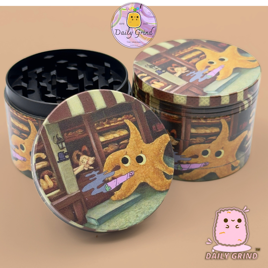 Motif Trippy coloré ondulé liquide Hallucination 50mm 4 pièces haute qualité personnalisé métal herbe broyeur cadeau 