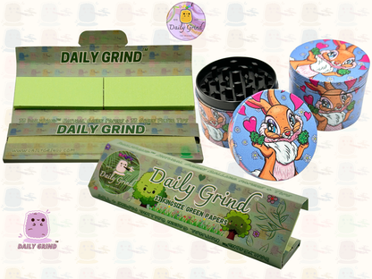 Squirrel Loving Romance Cute Nature - 50mm 4-Piece Premium Custom Metal Tobacco Herb Grinder Cute Gift Idea