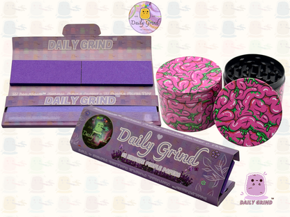 Motif Trippy coloré ondulé liquide Hallucination 50mm 4 pièces haute qualité personnalisé métal herbe broyeur cadeau 