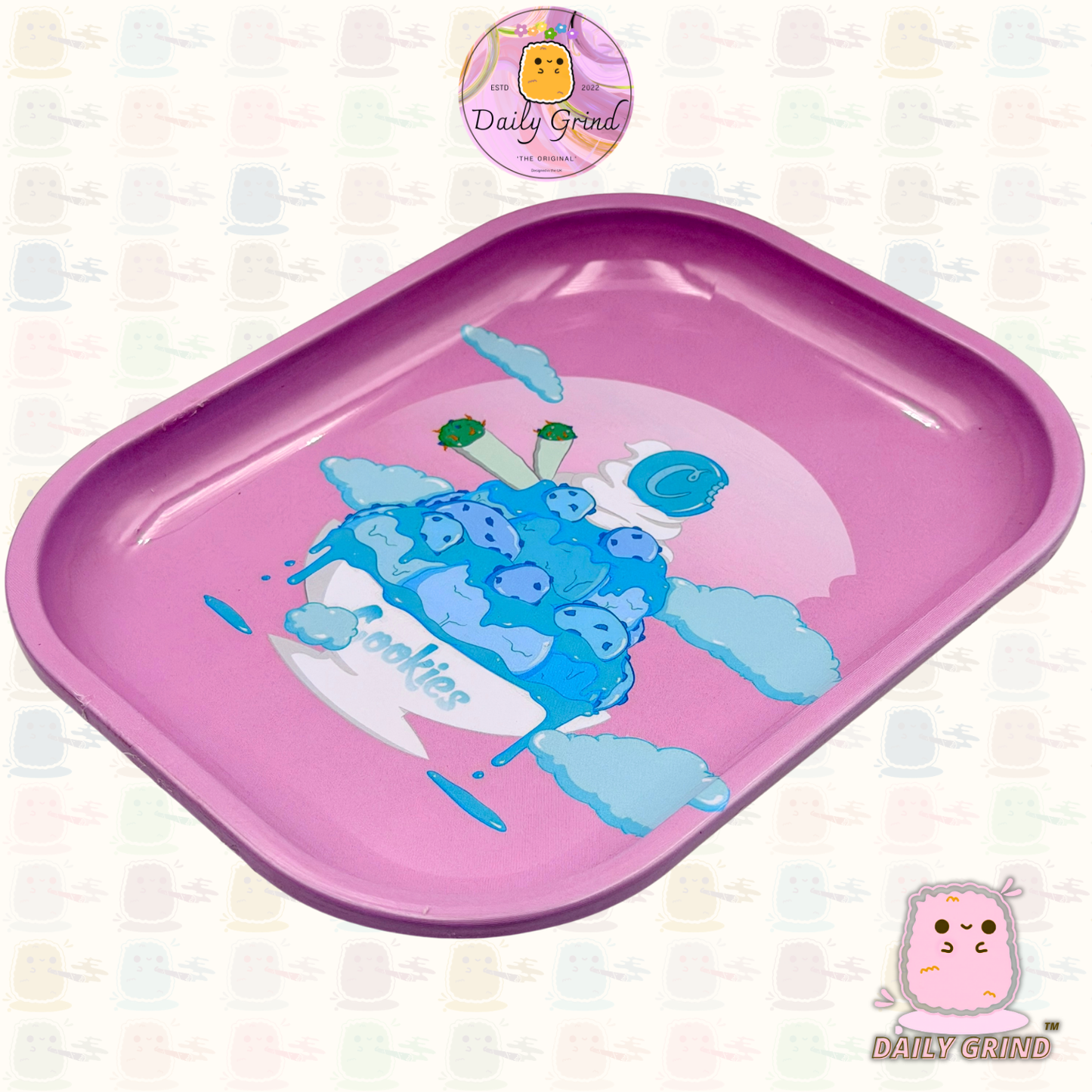 Helado Morado - Bandeja de Metal de 14x18cm para Bits &amp; Pieces, Joyas, Cristales, etc!! Idea de regalo de baratijas