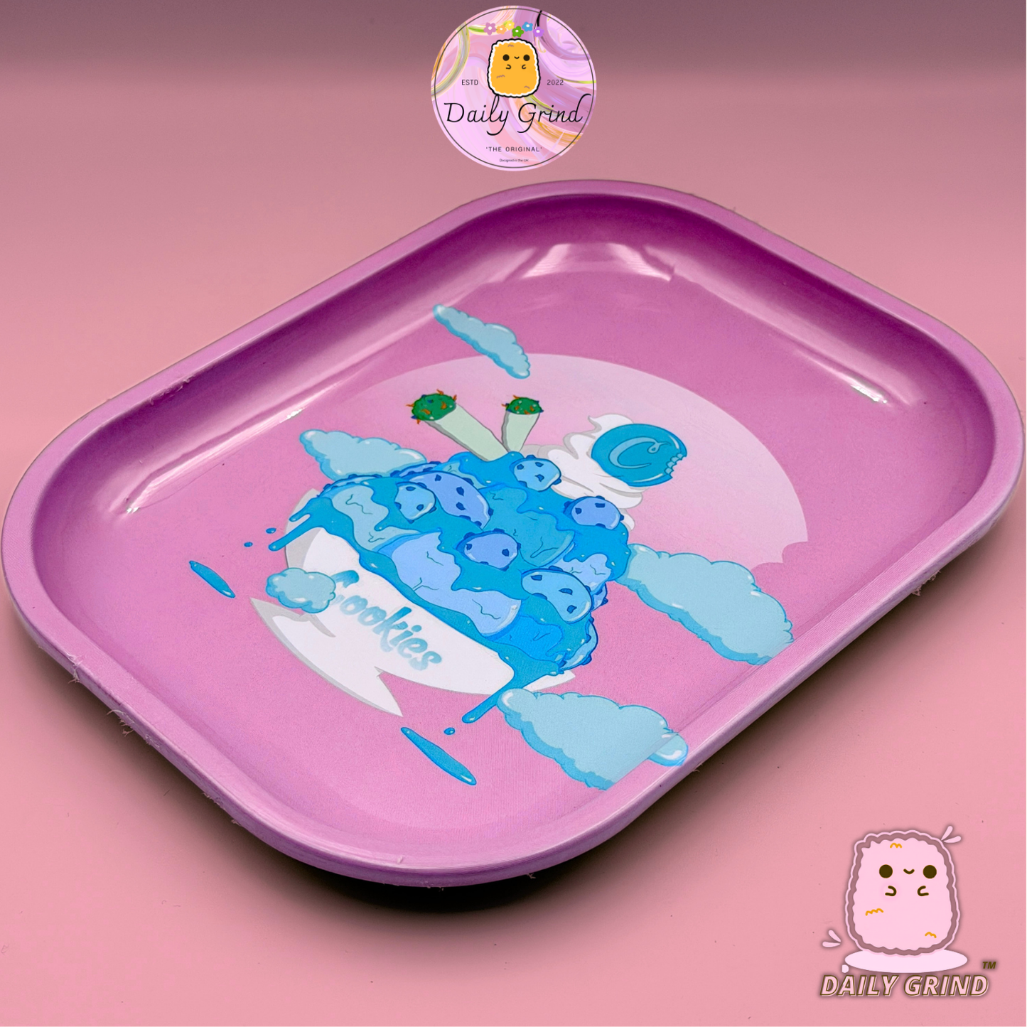 Helado Morado - Bandeja de Metal de 14x18cm para Bits &amp; Pieces, Joyas, Cristales, etc!! Idea de regalo de baratijas