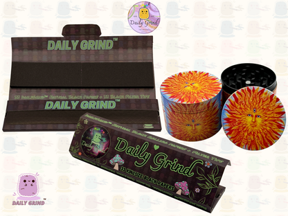 Sun God Third Eye - 50mm 4-Piece High Quality Custom Metal Tobacco Herb Grinder Gift Idea