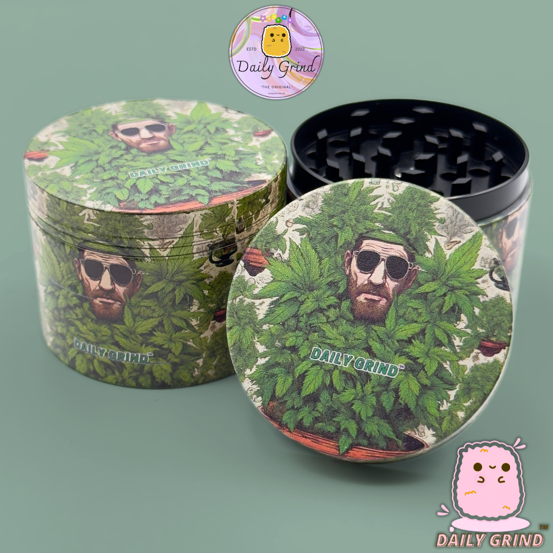 Motif Trippy coloré ondulé liquide Hallucination 50mm 4 pièces haute qualité personnalisé métal herbe broyeur cadeau 