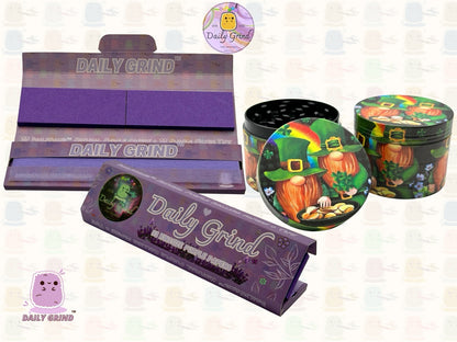 Pot de lutin mignon de 50mm, arc-en-ciel doré, 4 pièces, broyeur d'herbes en métal personnalisé de haute qualité, cadeau 