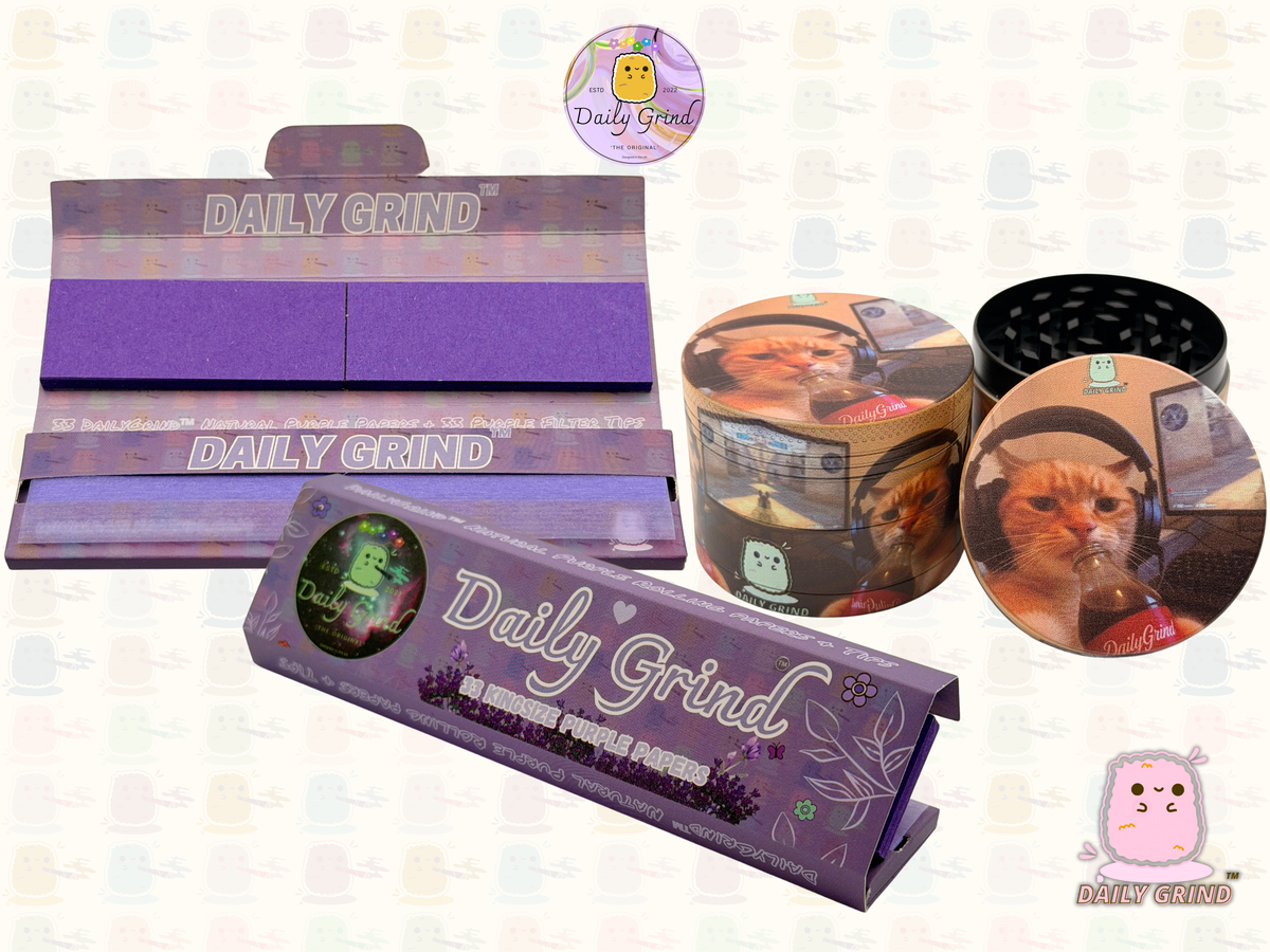 Gamer Kitten - 50mm Custom 4-Piece Metal Tobacco Herb Grinder - Christmas Gift