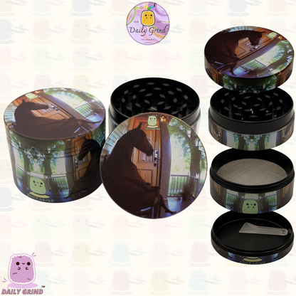 Mignon œil de cristal coloré Trippy 50mm 4 pièces de haute qualité personnalisé broyeur d'herbes en métal cadeau 