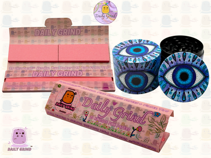 Motif Trippy coloré ondulé liquide Hallucination 50mm 4 pièces haute qualité personnalisé métal herbe broyeur cadeau 
