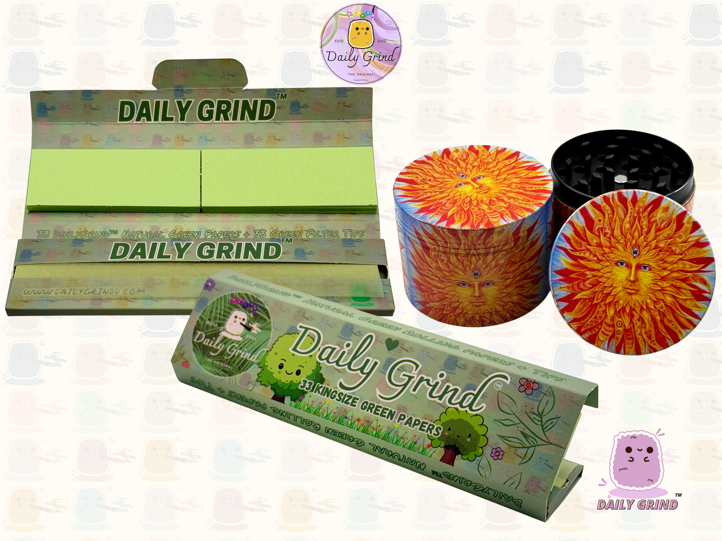 Sun God Third Eye - 50mm 4-Piece High Quality Custom Metal Tobacco Herb Grinder Gift Idea