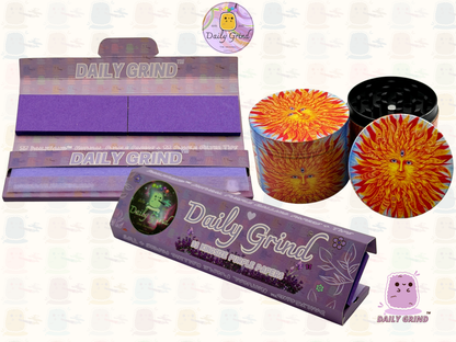 Sun God Third Eye - 50mm 4-Piece High Quality Custom Metal Tobacco Herb Grinder Gift Idea
