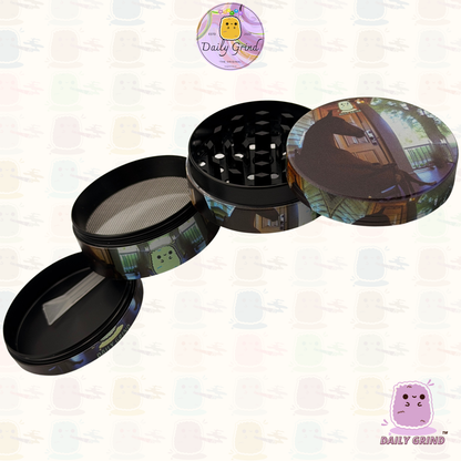 Mignon œil de cristal coloré Trippy 50mm 4 pièces de haute qualité personnalisé broyeur d'herbes en métal cadeau 