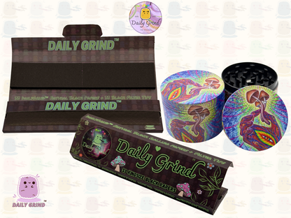 Motif Trippy coloré ondulé liquide Hallucination 50mm 4 pièces haute qualité personnalisé métal herbe broyeur cadeau 
