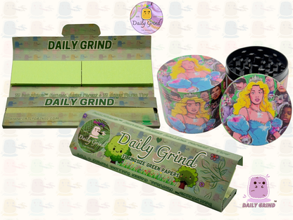 Motif Trippy coloré ondulé liquide Hallucination 50mm 4 pièces haute qualité personnalisé métal herbe broyeur cadeau 