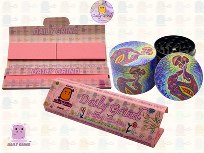 Motif Trippy coloré ondulé liquide Hallucination 50mm 4 pièces haute qualité personnalisé métal herbe broyeur cadeau 