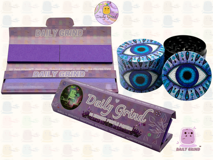 Motif Trippy coloré ondulé liquide Hallucination 50mm 4 pièces haute qualité personnalisé métal herbe broyeur cadeau 