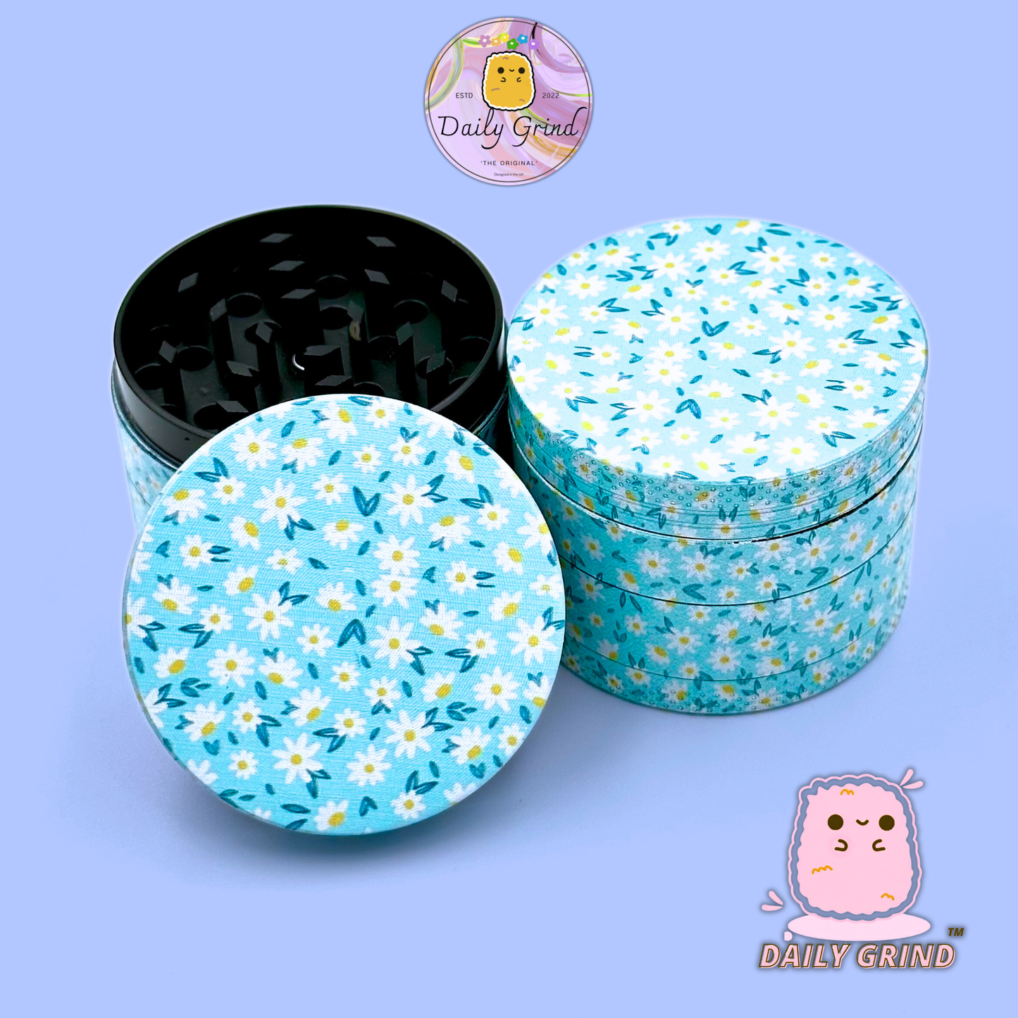 Daisy Flowers Design Cute Girls - 50mm 4 pièces de haute qualité personnalisé broyeur d'herbes en métal cadeau