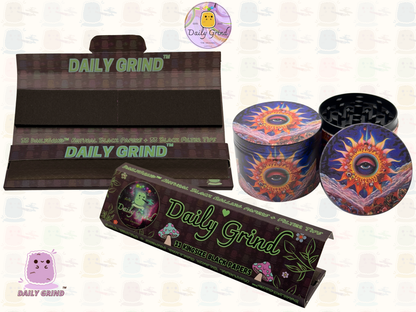 Motif Trippy coloré ondulé liquide Hallucination 50mm 4 pièces haute qualité personnalisé métal herbe broyeur cadeau 