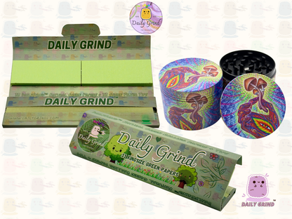 Motif Trippy coloré ondulé liquide Hallucination 50mm 4 pièces haute qualité personnalisé métal herbe broyeur cadeau 
