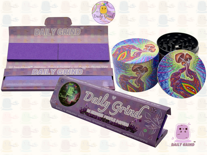 Motif Trippy coloré ondulé liquide Hallucination 50mm 4 pièces haute qualité personnalisé métal herbe broyeur cadeau 