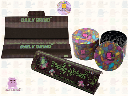 Motif Trippy coloré ondulé liquide Hallucination 50mm 4 pièces haute qualité personnalisé métal herbe broyeur cadeau 
