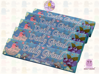Papel de liar tamaño king azul Daily Grind™: ¡alta calidad, súper lindo! Regalo de 33 hojas.