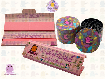 Motif Trippy coloré ondulé liquide Hallucination 50mm 4 pièces haute qualité personnalisé métal herbe broyeur cadeau 