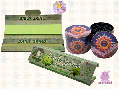 Motif Trippy coloré ondulé liquide Hallucination 50mm 4 pièces haute qualité personnalisé métal herbe broyeur cadeau 