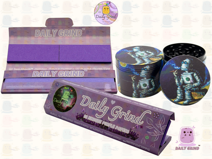 Motif Trippy coloré ondulé liquide Hallucination 50mm 4 pièces haute qualité personnalisé métal herbe broyeur cadeau 