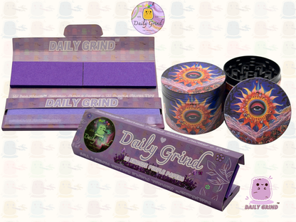 Motif Trippy coloré ondulé liquide Hallucination 50mm 4 pièces haute qualité personnalisé métal herbe broyeur cadeau 