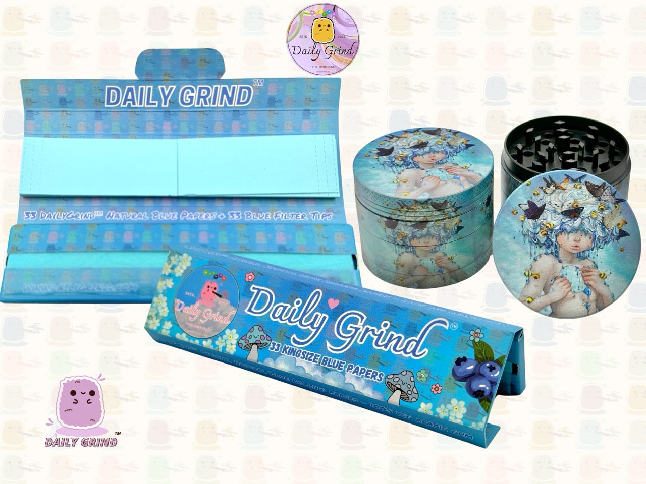 50mm Cute Fairy Girl Spiritual Nature Cute Kawaii Art - 4 parties de haute qualité en métal Herb Grinder Cadeau 