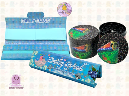 Motif Trippy coloré ondulé liquide Hallucination 50mm 4 pièces haute qualité personnalisé métal herbe broyeur cadeau 