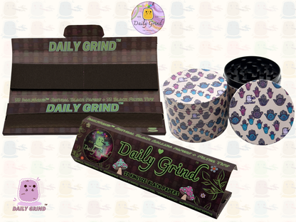 Motif Trippy coloré ondulé liquide Hallucination 50mm 4 pièces haute qualité personnalisé métal herbe broyeur cadeau 