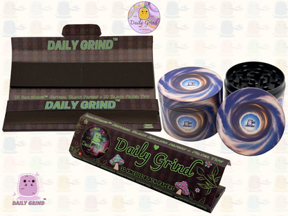 Motif Trippy coloré ondulé liquide Hallucination 50mm 4 pièces haute qualité personnalisé métal herbe broyeur cadeau 