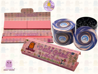 Motif Trippy coloré ondulé liquide Hallucination 50mm 4 pièces haute qualité personnalisé métal herbe broyeur cadeau 