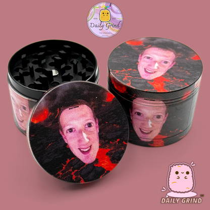 Motif Trippy coloré ondulé liquide Hallucination 50mm 4 pièces haute qualité personnalisé métal herbe broyeur cadeau 