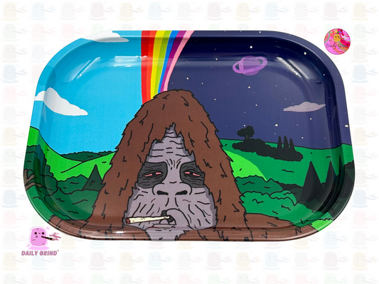 Sassy Sasquatch Parody Funny Cartoon Classic - 14x18cm Metal Tray for Bits & Pieces, Jewellery, Crystals, Trinkets etc! Cute Gift Idea