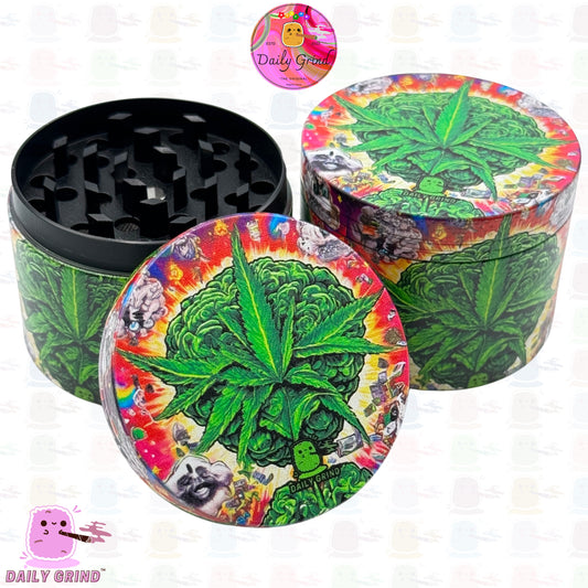 Crazy Cartoon Big Bang - 50mm Premium 4-Piece Custom Metal Kitchen Herb Grinder Gift Idea