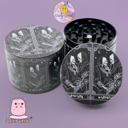 Motif Trippy coloré ondulé liquide Hallucination 50mm 4 pièces haute qualité personnalisé métal herbe broyeur cadeau 
