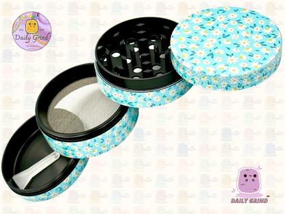 Daisy Flowers Design Cute Girls - 50mm 4 pièces de haute qualité personnalisé broyeur d'herbes en métal cadeau