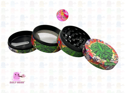 Crazy Cartoon Big Bang - 50mm Premium 4-Piece Custom Metal Kitchen Herb Grinder Gift Idea