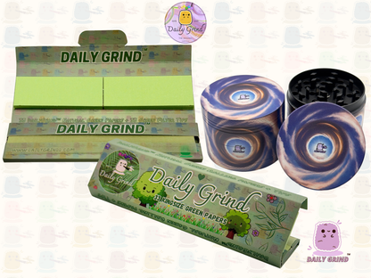 Motif Trippy coloré ondulé liquide Hallucination 50mm 4 pièces haute qualité personnalisé métal herbe broyeur cadeau 